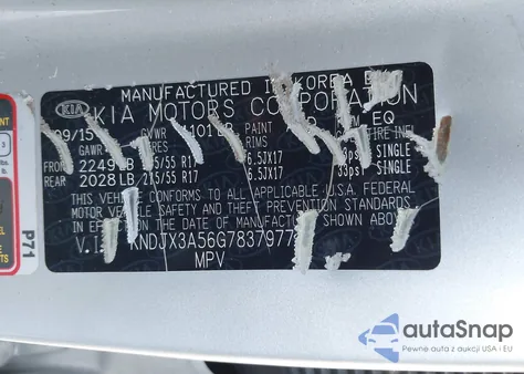 2016 Kia Soul ! из США, поврежденный, VIN KNDJX3A56G7837977